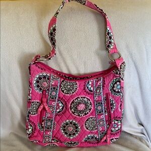 Vibrant Pink Patterned Women's Bag